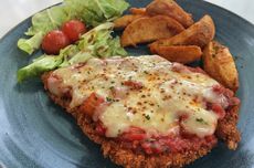 Resep Chicken Parmigiana, Ayam Goreng Keju ala Cafe Mudah Buatnya