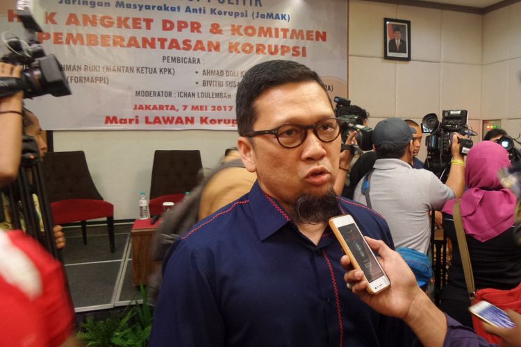 Politisi muda Partai Golkar Ahmad Doli Kurnia dalam diskusi di Hotel Puri Denpasar Jakarta, Minggu (7/5/2017).