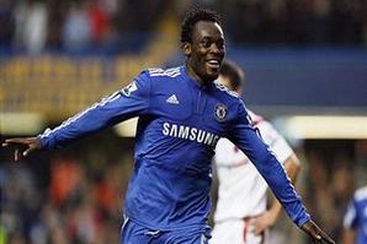Gelandang Chelsea asal Ghana, Michael Essien.
