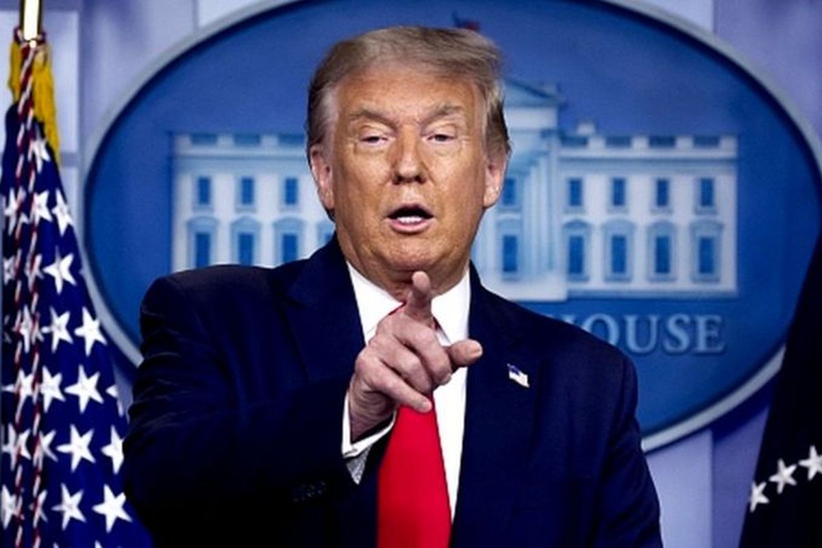 Presiden Amerika Serikat Donald Trump saat di Gedung Putih.