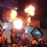 Atraksi Api Meriahkan Takbir Keliling di Banyumas