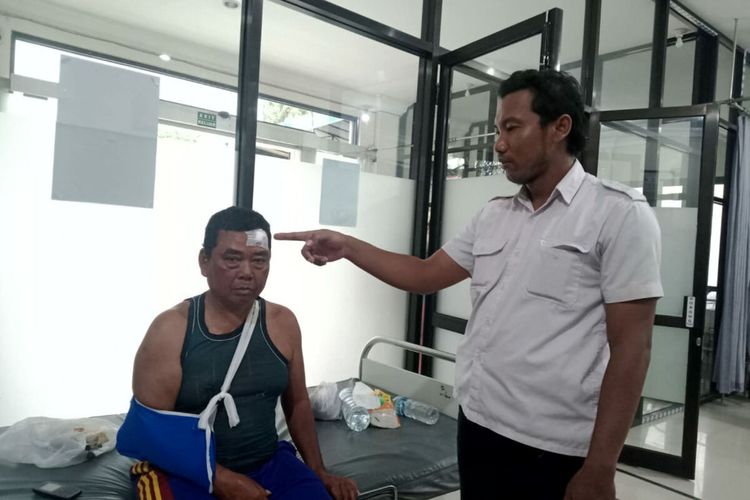Pemilik kios bensin eceran di Blitar, Jawa Timur menjadi korban penganiayaan pria dengan gangguan kejiwaan (ODGJ), Selasa (1/11/2022)