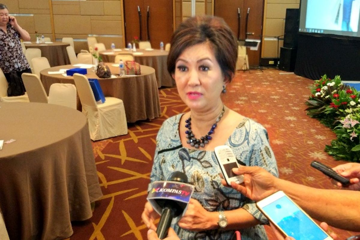 Ketua Asosiasi Pengelola Pusat Belanja Indonesia (APPBI) DPD DKI Jakarta Ellen Hidayah di Hotel Santika, Jakarta, Selasa (29/5/2017). 