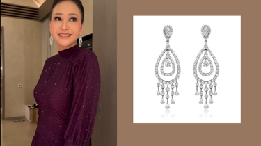 Kilau Mewah Anting Berlian 15 Karat Maia Estianty di Ultah ke-50, Harga Rp 770 Juta