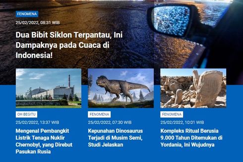 [POPULER SAINS] Dua Bibit Siklon Terpantau | Pembangkit Listrik Nuklir Chernobyl | Kepunahan Dinosaurus di Musim Semi | Kompleks Ritual di Yordania