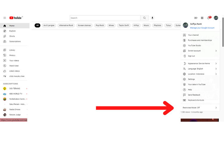 Cara Menonaktifkan Mode Restricted YouTube