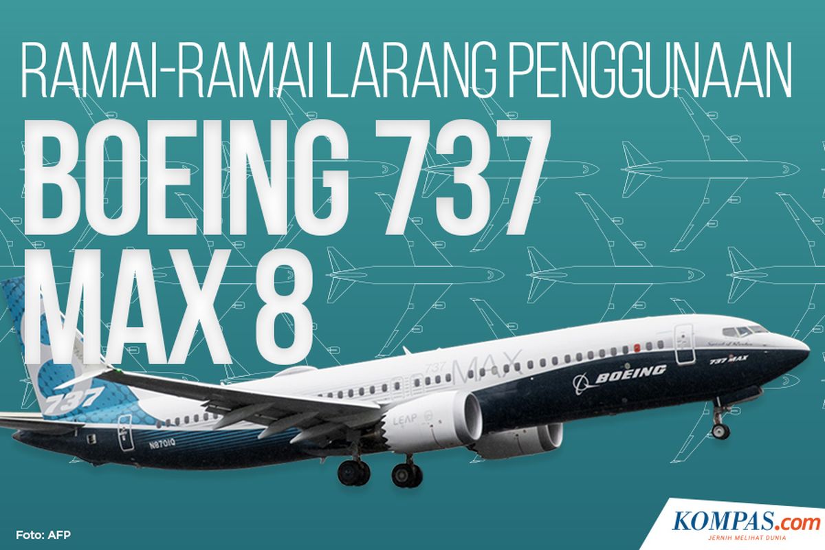 Ramai-ramai Larang Penggunaan Boeing 737 Max 8