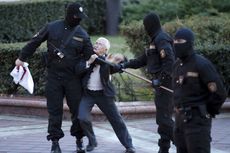 Aksi Gigih Nenek 73 Tahun Viral Saat Ikut dalam Barisan Anti Presiden Lukashenko 