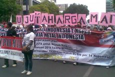 Buruh Kembali Serbu Surabaya, Jalan Utama Macet Total