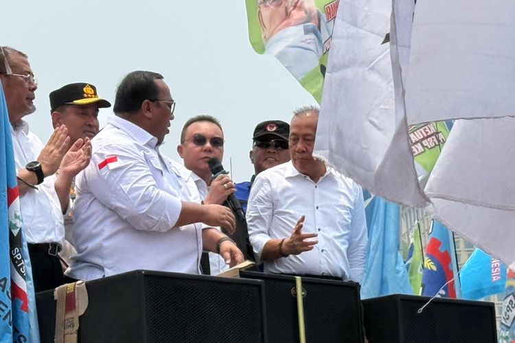 Dasco Temui Demonstran: Prabowo Telah Tunaikan Janji, Hidup Buruh!