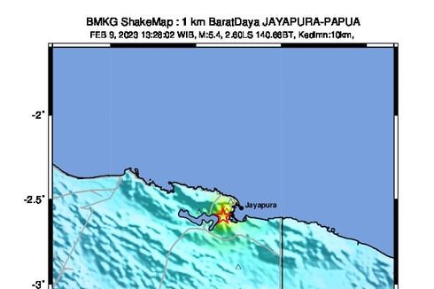 Analisis Gempa M 5,4 yang Guncang Jayapura pada Hari Ini