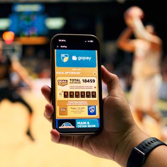 Aplikasi dompet digital GoPay.