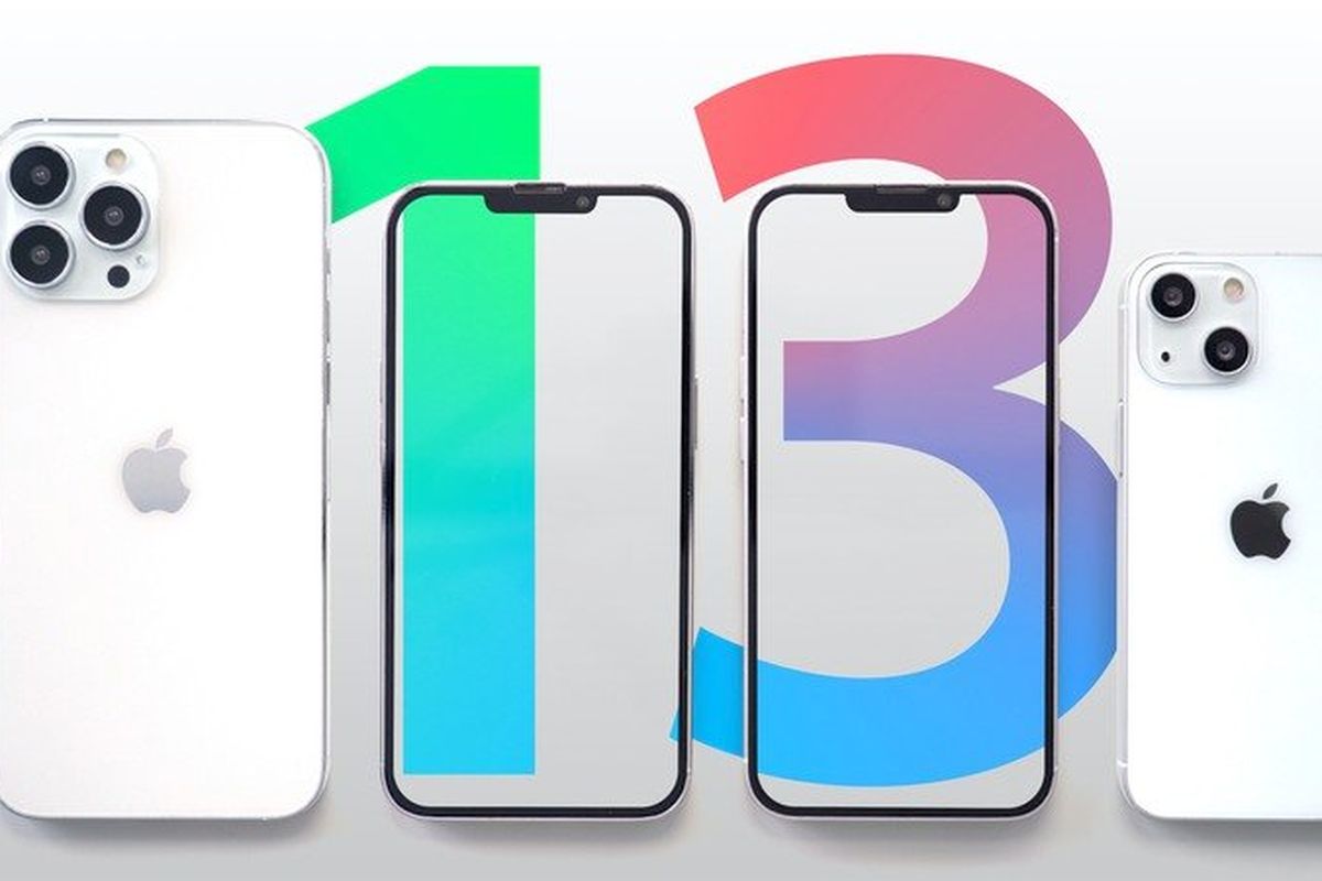 Ilustrasi iPhone 13.