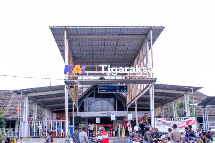 Stasiun Tigaraksa di Kabupaten Tangerang.