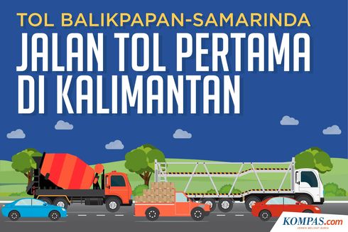INFOGRAFIK: Tol Balikpapan-Samarinda, Jalan Tol Pertama di Kalimantan