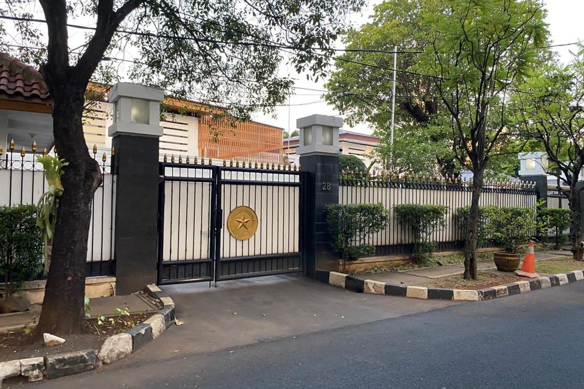 Rumah dinas Menteri Pertanian Syahrul Yasin Limpo yang digeledah KPK, Kamis (28/9/2023). 
