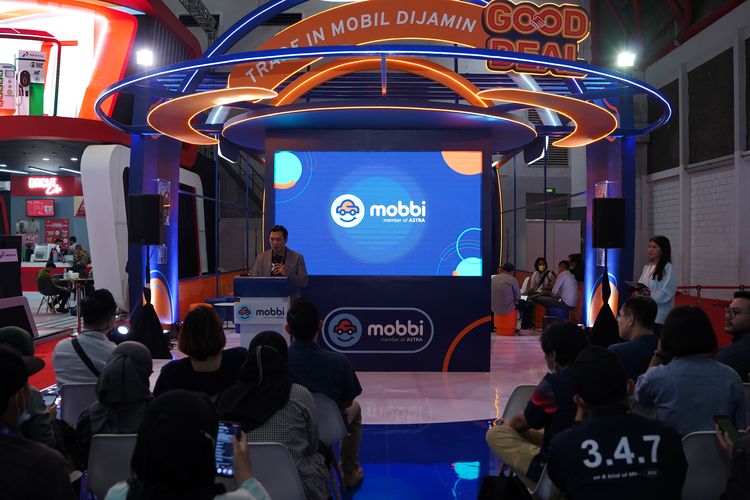Mobbi hadir di Indonesia International Motor Show (IIMS) 2023 sebagai rekanan resmi layanan tukar tambah (trade-in).