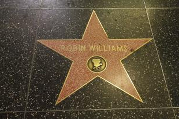Bintang Robin Williams di Hollywood Walk of Fame, California, AS