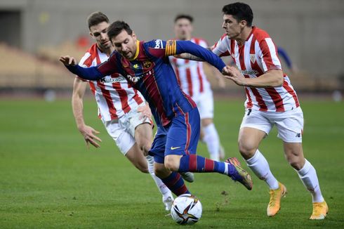 Nestapa Barcelona di Piala Super Spanyol, Messi Kartu Merah dan Terancam Sanksi 4 Laga