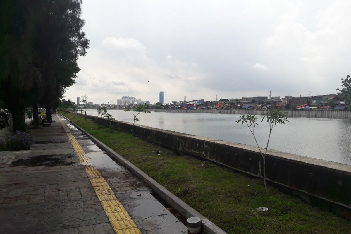 Suasana di Danau Sunter Barat, Jakarta Utara, pada Selasa (27/2/2018).