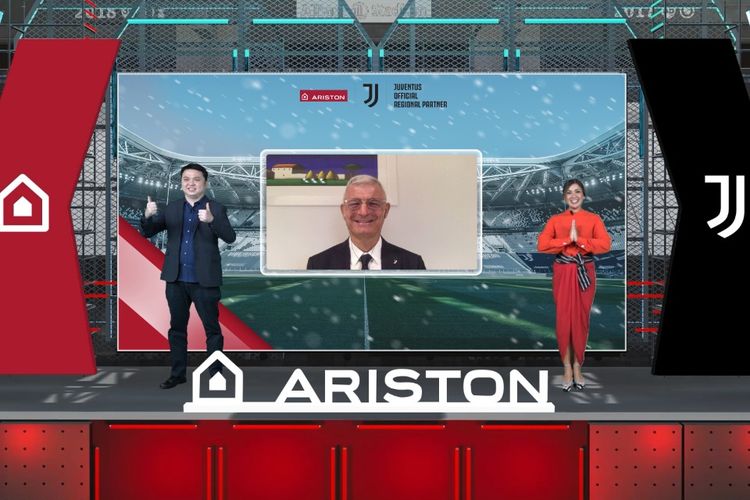 Acara Ariston Launching Partnership with Juventus yang berlangsung secara virtual pada Kamis (16/9/2021).