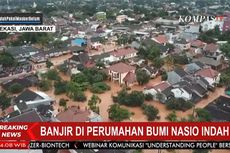 Perumahan Bumi Nasio Indah Bekasi Terendam Banjir Setinggi 2,5 Meter, Warga Memilih Tinggal di Rumah