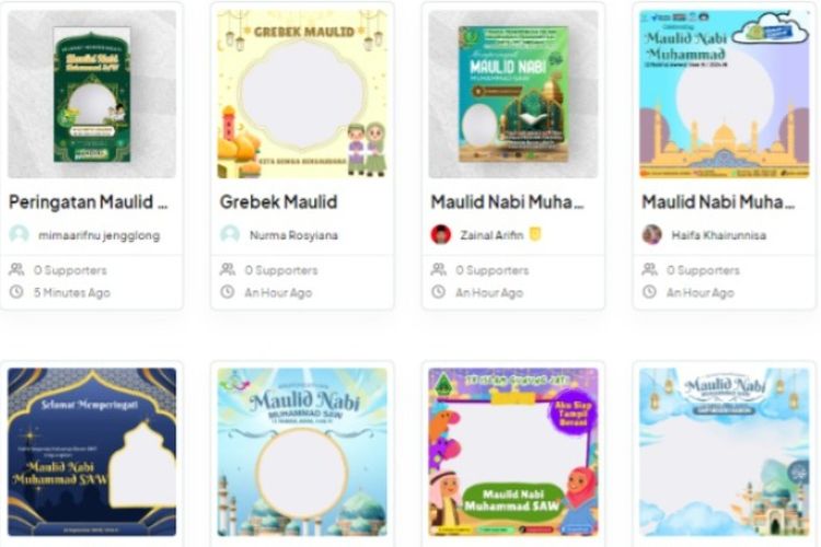 100 Poster, Link Twibbon, dan Ucapan Maulid Nabi Muhammad SAW 2025