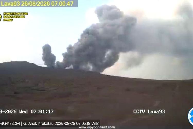 Gunung Anak Krakatau Erupsi 17 Kali dalam 24 Jam, Aktivitas Berlanjut hingga Pagi