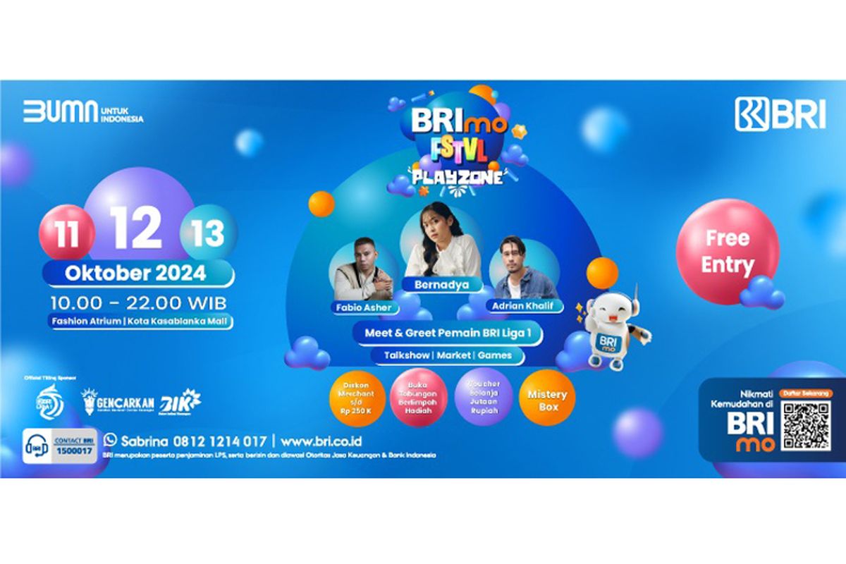 BRImo FSTV Playzone digelar di Fashion Atrium, Mall Kota Kasablanka