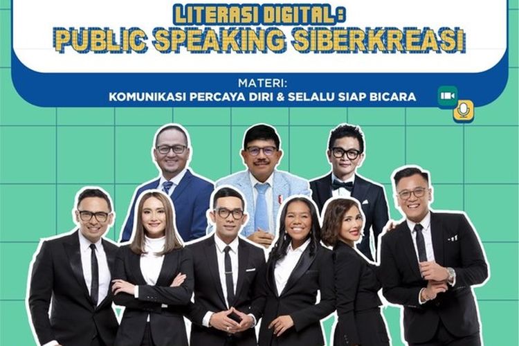 Kemenkominfo melalui GNLD Siberkreasi Menggelar Kelas Public Speaking untuk Mendorong Kemampuan Komunikasi Digital dan Strategi