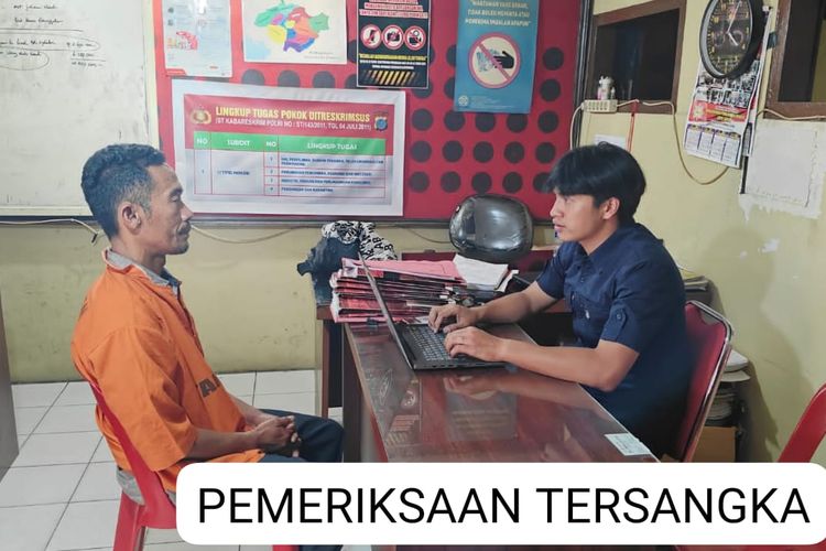 Pria inisial ML (41) di Kecamatan Tarutung, Kabupaten Tapanuli Utara (Taput), Sumatera Utara, diperiksa  polisi karena menganiaya anak perempuan kandungnya, N (8) Selasa (15/8/2023).