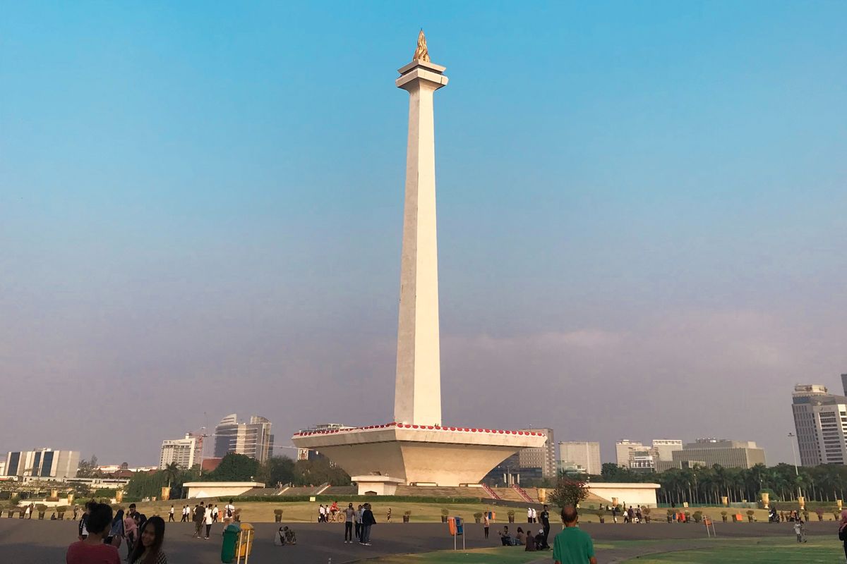 Ilustrasi DKI Jakarta, Monumen Nasional (Monas). 