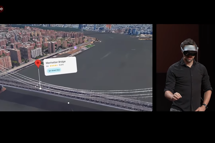 Pengguna bisa menjelajahi tempat ikonik hingga kota impian dengan Google Maps XR. Dengan ini, pengguna seperti hadir langsung di tempat pilihan dan melihat suasanya di sekitarnya.
