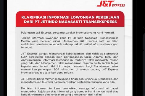 Soal Boikot J&T di Media Sosial, Ini Kata Manajemen