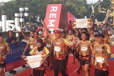 Friendship Run Jakarta, Senyum Ganjar dan Agus Prayogo Saat Lintasi Garis Finis