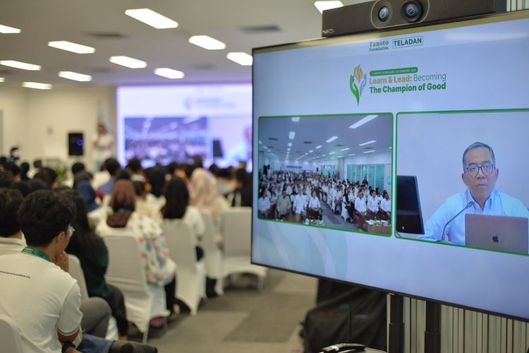 Menteri Pendidikan Tinggi, Sains, dan Teknologi (Mendiktisaintek) Prof Brian Yuliarto saat mengisi salah satu sesi Tanoto Scholars Gathering 2025. 