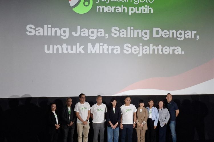 Ketua Yayasan GoTo Merah Putih, Amelia Sutanto dalam Peluncuran YGMP berlangsung di kantor Gojek, Jakarta pada Selasa (28/10/2025).