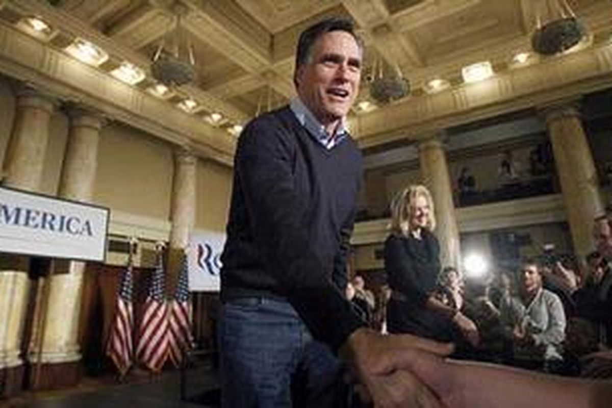 Mantan gubernur Massachusetts Mitt Romney merupakan salah satu calon unggulan Partai Republik untuk bertarung di pemilihan presiden Amerika Serikat tahun ini.