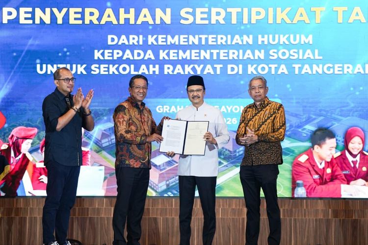 Kementerian Hukum Hibahkan Lahan untuk Sekolah Rakyat di Tangerang