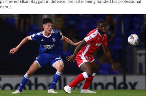 Debut Elkan Baggott bagi Ipswich Town, Dapat Rating Mentereng