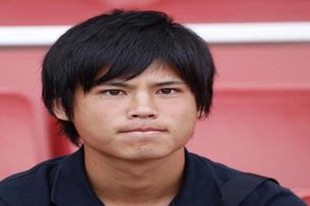 Pemain sayap Arsenal Ryo Miyaichi .