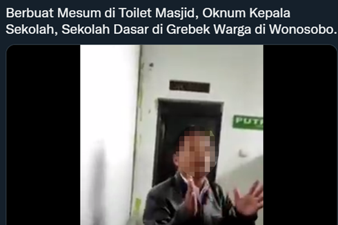 Viral, Video Oknum Kepala Sekolah di Wonosobo Disebut Berbuat Mesum di Toilet Masjid, Ini Kata Polisi