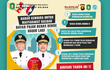 Program Pemutihan Pajak Kendaraan Bermotor Kalimantan Barat