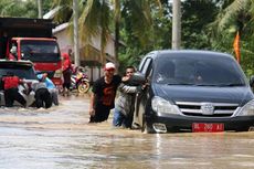 Lagi, Jalan Utama Lintas Meulaboh–Banda Aceh Tergenang Banjir