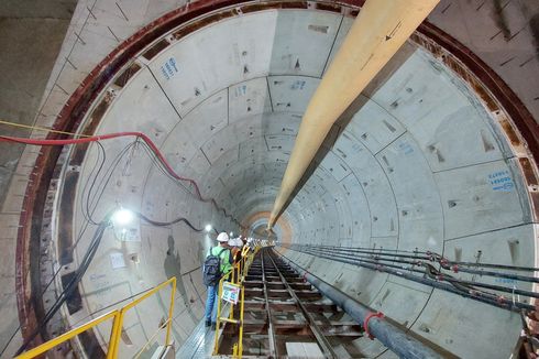 Melihat Progres Pembangunan Stasiun MRT Monas...