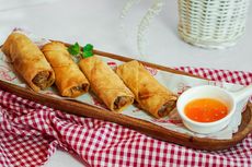 Resep Lumpia Goreng Isi Udang, Cocol dengan Saus Mayones