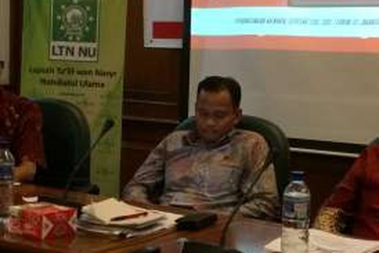 Koordinator Divisi Hukum Penindakan dan Pelanggaran Bawaslu DKI Provinsi DKI Jakarta, Muhammad Jufri di Gedung PBNU, Jakarta, Rabu (12/10/2016).