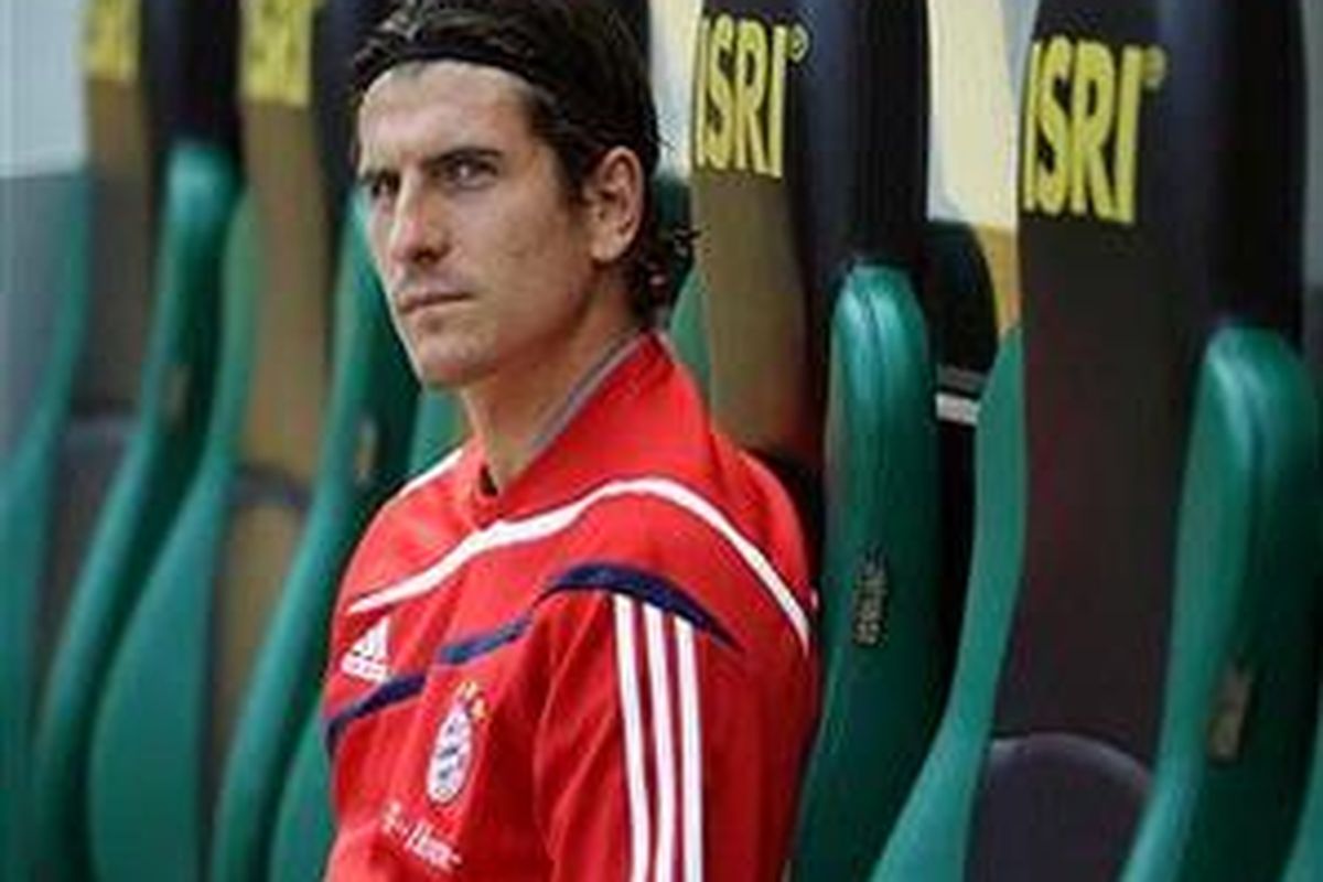Striker Bayern Muenchen, Mario Gomez.