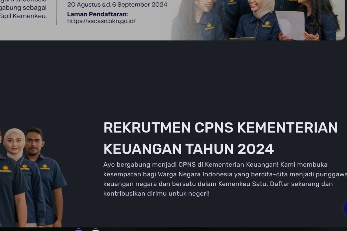 Rekrutmen CPNS Kemenkeu 2024