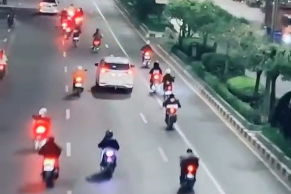 Ilustrasi balap liar.